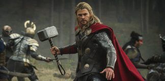 Dos vengadores de película: Thor y Capitán América